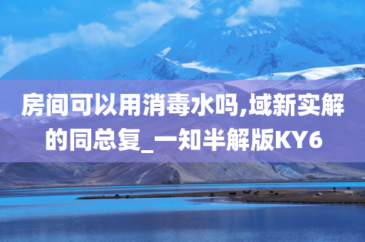 房间可以用消毒水吗,域新实解的同总复_一知半解版KY6