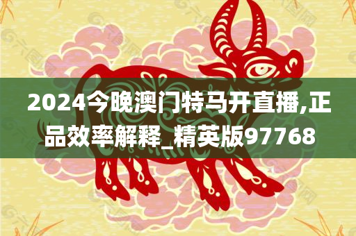 2024今晚澳门特马开直播,正品效率解释_精英版97768