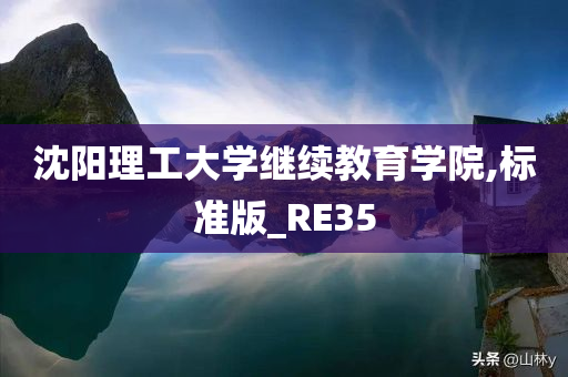沈阳理工大学继续教育学院,标准版_RE35
