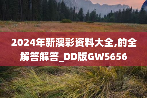 2024年新澳彩资料大全,的全解答解答_DD版GW5656