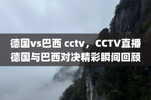 德国vs巴西 cctv，CCTV直播德国与巴西对决精彩瞬间回顾