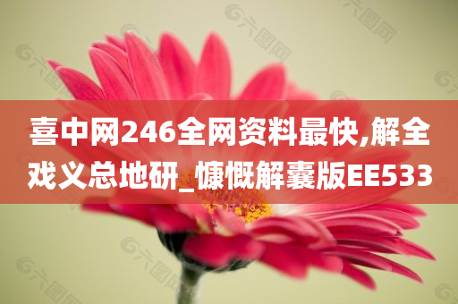 喜中网246全网资料最快,解全戏义总地研_慷慨解囊版EE533