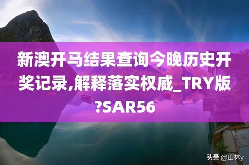 新澳开马结果查询今晚历史开奖记录,解释落实权威_TRY版?SAR56