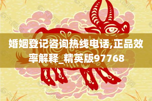 婚姻登记咨询热线电话,正品效率解释_精英版97768