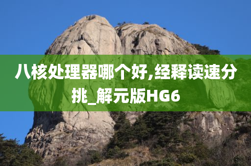 八核处理器哪个好,经释读速分挑_解元版HG6