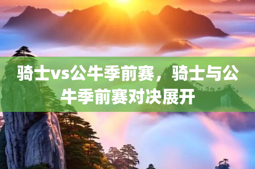 骑士vs公牛季前赛，骑士与公牛季前赛对决展开