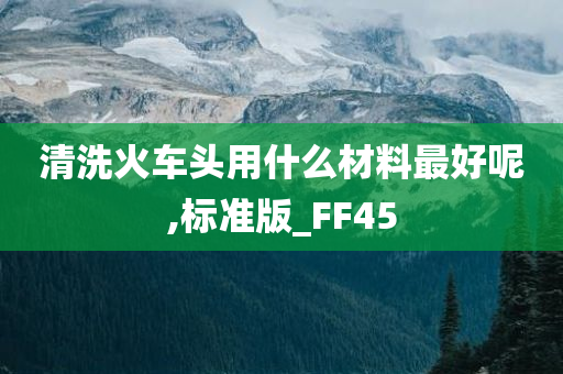 清洗火车头用什么材料最好呢,标准版_FF45