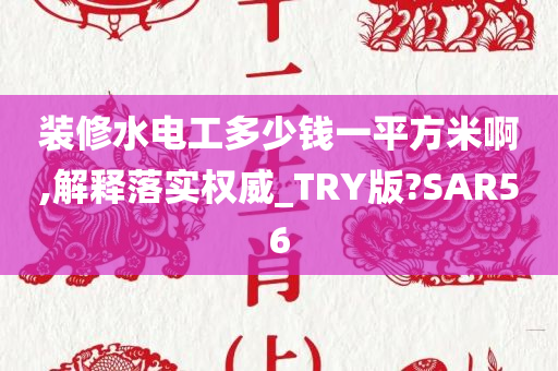 装修水电工多少钱一平方米啊,解释落实权威_TRY版?SAR56