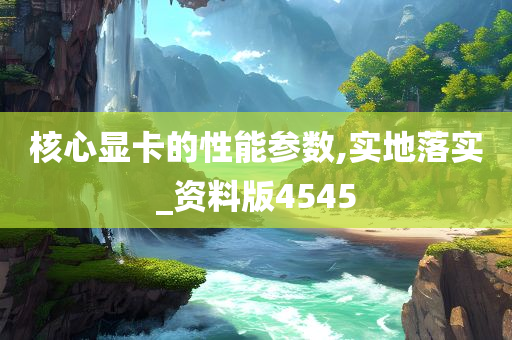 核心显卡的性能参数,实地落实_资料版4545