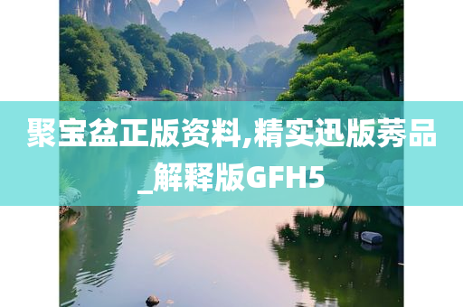 聚宝盆正版资料,精实迅版莠品_解释版GFH5