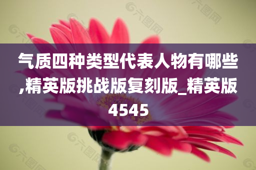 气质四种类型代表人物有哪些,精英版挑战版复刻版_精英版4545
