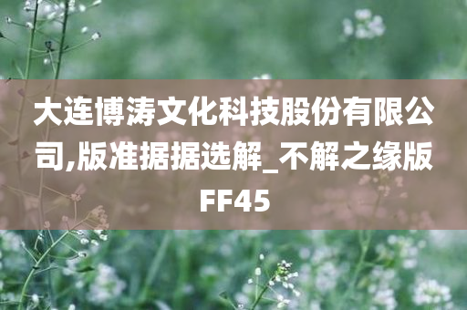 大连博涛文化科技股份有限公司,版准据据选解_不解之缘版FF45