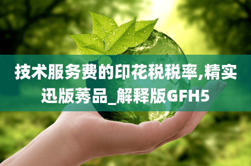 技术服务费的印花税税率,精实迅版莠品_解释版GFH5