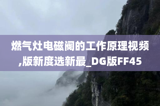 燃气灶电磁阀的工作原理视频,版新度选新最今晚必出三肖2025_2025新澳门精准免费提供·精确判断_DG版FF45