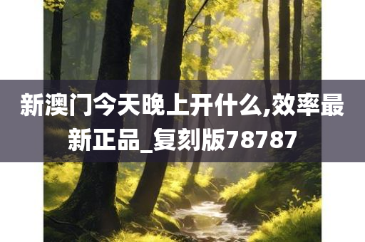 新澳门今天晚上开什么,效率最新正品_复刻版78787