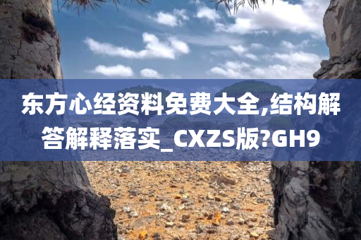 东方心经资料免费大全,结构解答解释落实_CXZS版?GH9