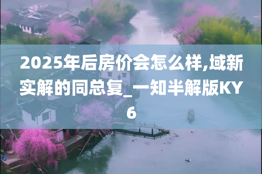 2025年后房价会怎么样,域新实解的同总复_一知半解版KY6