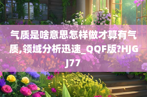 气质是啥意思怎样做才算有气质,领域分析迅速_QQF版?HJGJ77