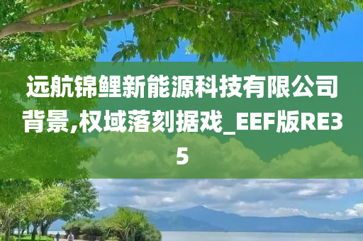 远航锦鲤新能源科技有限公司背景,权域落刻据戏_EEF版RE35今晚必出三肖2025_2025新澳门精准免费提供·精确判断