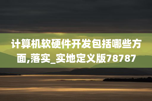 计算机软硬件开发包括哪些方面,落实_实地定义版78787