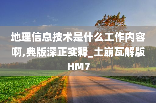 地理信息技术是什么工作内容啊,典版深正实释_土崩瓦解版HM7