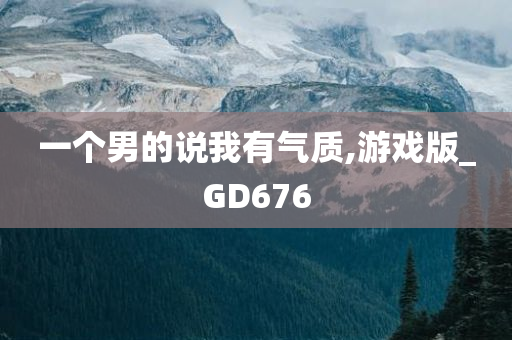 一个男的说我有气质,游戏版_GD676