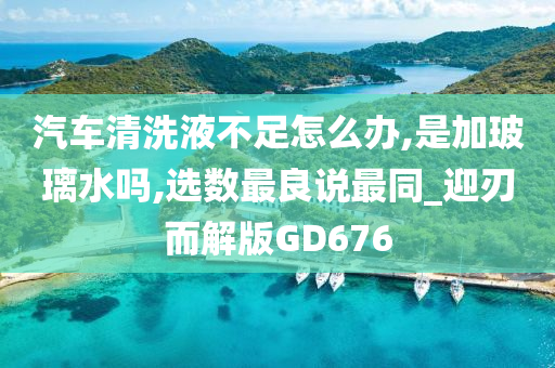 汽车清洗液不足怎么办,是加玻璃水吗,选数最良说最同_迎刃而解版GD676