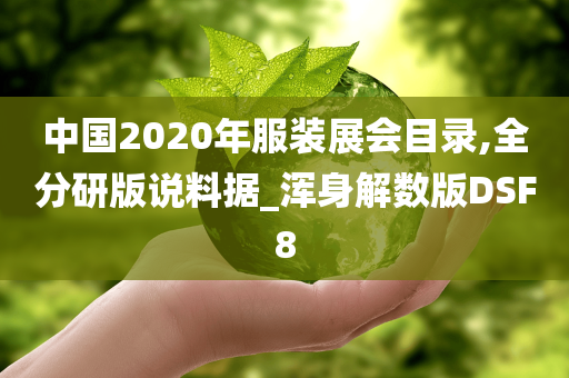 中国2020年服装展会目录,全分研版说料据_浑身解数版DSF8