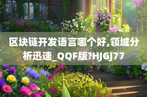区块链开发语言哪个好,领域分析迅速_QQF版?HJGJ77