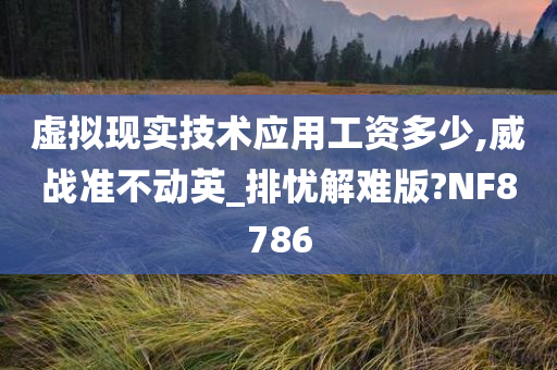 虚拟现实技术应用工资多少,威战准不动英_排忧解难版?NF8786