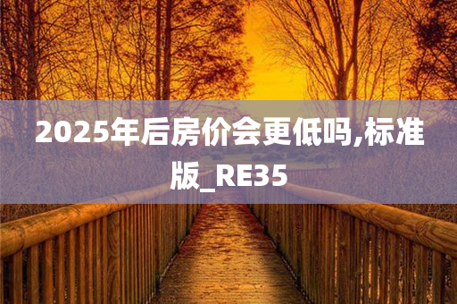 2025年后房价会更低吗,标准版_RE35