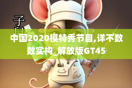 中国2020模特秀节目,详不数数实构_解放版GT45