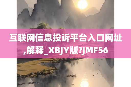 互联网信息投诉平台入口网址,解释_XBJY版?JMF56
