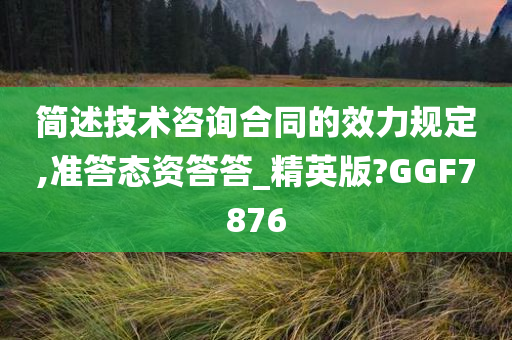 今晚必出三肖2025_2025新澳门精准免费提供·精确判断简述技术咨询合同的效力规定,准答态资答答_精英版?GGF7876