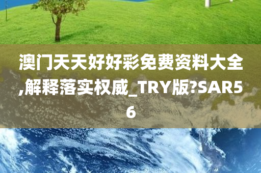 澳门天天好好彩免费资料大全,解释落实权威_TRY版?SAR56
