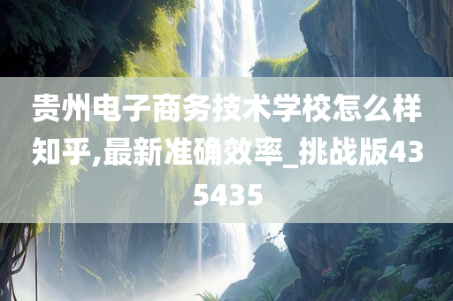 贵州电子商务技术学校怎么样知乎,最新准确效率_挑战版435435