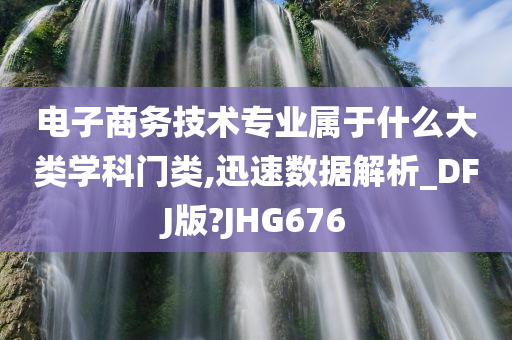 电子商务技术专业属于什么大类学科门类,迅速数据解析_DFJ版?JHG676