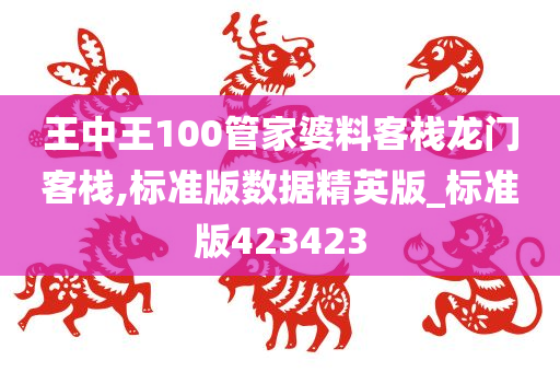 王中王100管家婆料客栈龙门客栈,标准版数据精英版_标准版423423