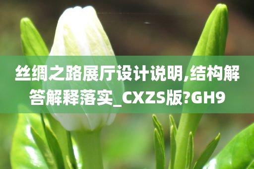 丝绸之路展厅设计说明,结构解答解释落实_CXZS版?GH9