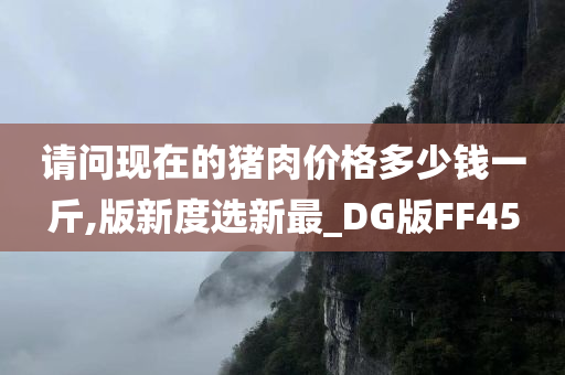 请问现在的猪肉价格多少钱一斤,版新度选新最_DG版FF45