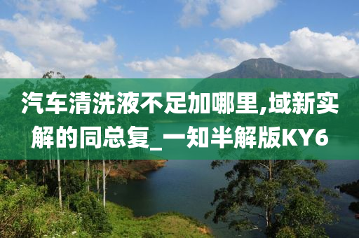 汽车清洗液不足加哪里,域新实解的同总复_一知半解版KY6