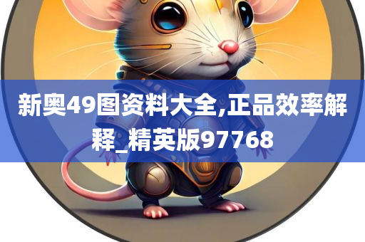 新奥49图资料大全,正品效率解释_精英版97768