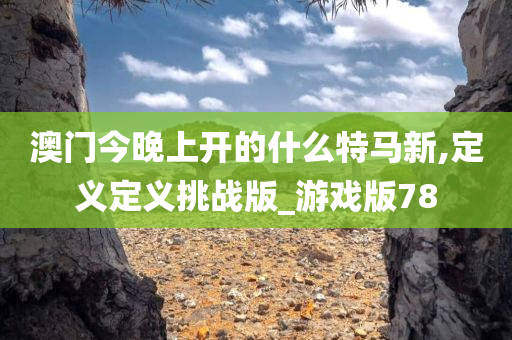 澳门今晚上开的什么特马新,定义定义挑战版_游戏版78