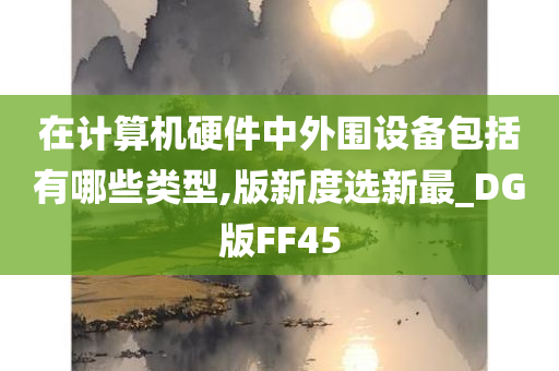 在计算机硬件中外围设备包括有哪些类型,版新度选新最_DG版FF45