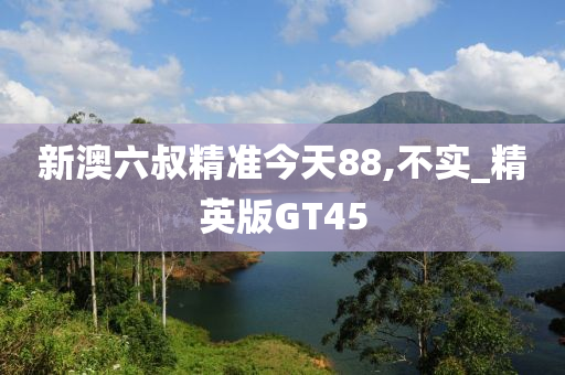 新澳六叔精准今天88,不实_精英版GT45