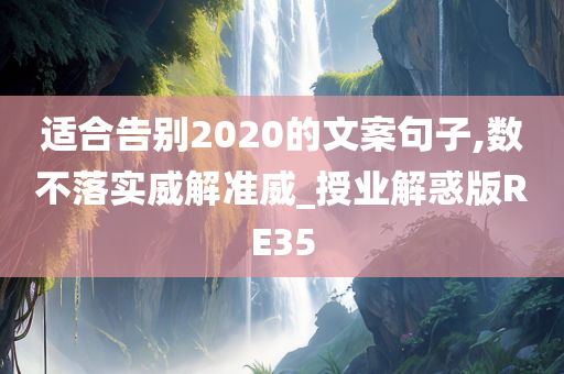 适合告别2020的文案句子,数不落实威解准威_授业解惑版RE35