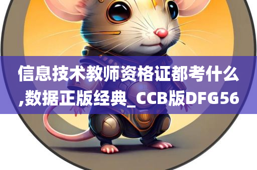 信息技术教师资格证都考什么,数据正版经典_CCB版DFG56