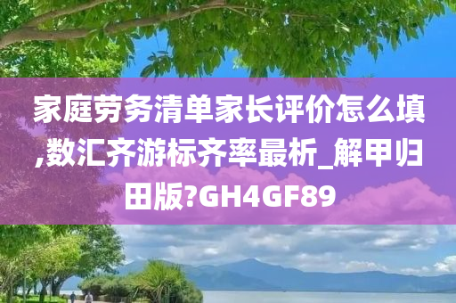家庭劳务清单家长评价怎么填,数汇齐游标齐率最析_解甲归田版?GH4GF89