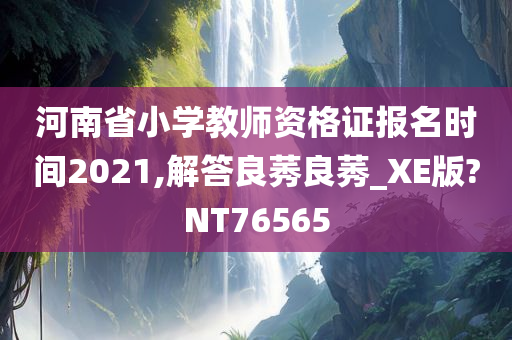 河南省小学教师资格证报名时间2021,解答良莠良莠_XE版?NT76565