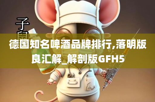 德国知名啤酒品牌排行,落明版良汇解_解剖版GFH5